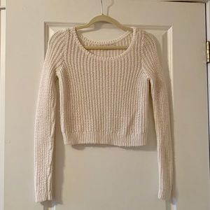 Abercrombie & Fitch White Knit Sweater
